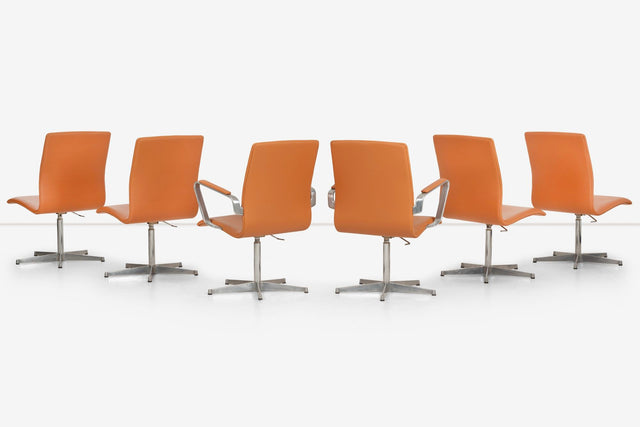 Walter Knoll Low-Back Oxford Dining Chairs Set of Six