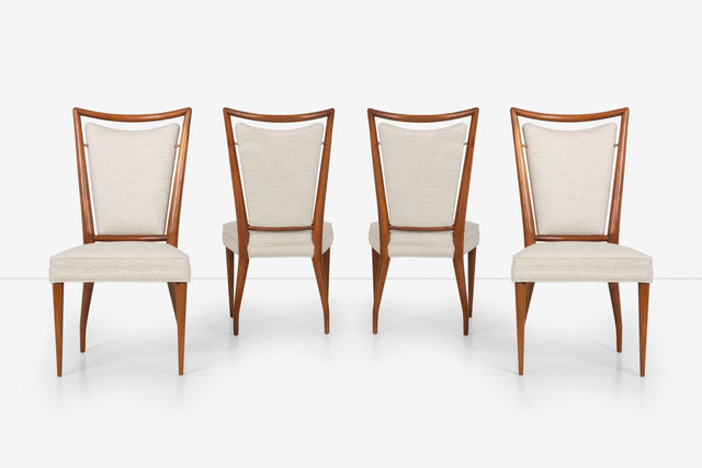 Pair of Six Dining Chairs by J. Stuart Clingman for Widdicomb