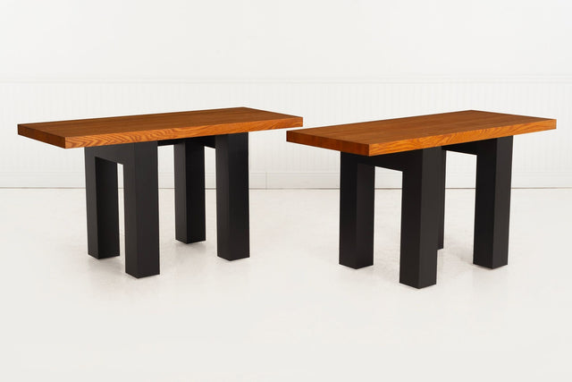 Pair of After Marcel Breuer Console Tables, Stillman Collection, c. 1970