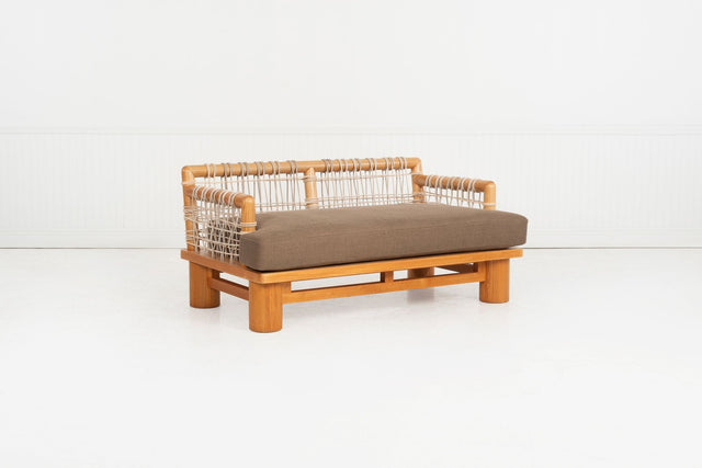 Karl Springer for Karl Springer, Ltd Dowelwood Sofa, c. 1980