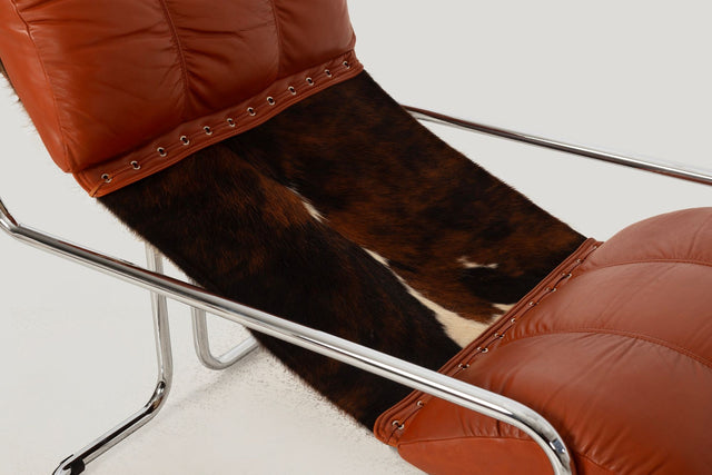 Guido Faleschini for Mariani “Tucroma” Lounge Chair & Ottoman, Italy c. 1960