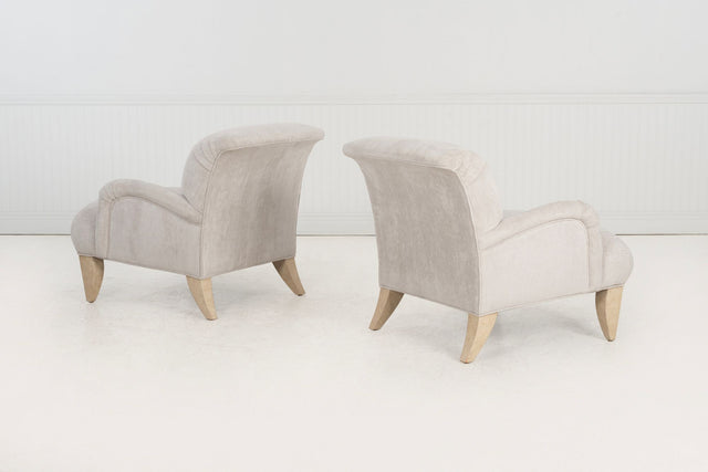 Pair of Kagan Style Lounge Chairs for Design Studio 1980c