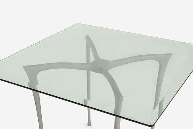 Dan Johnson-Style Aluminum & Glass Breakfast Set by Kessler Industries – Indoor/Outdoor, c. 2000