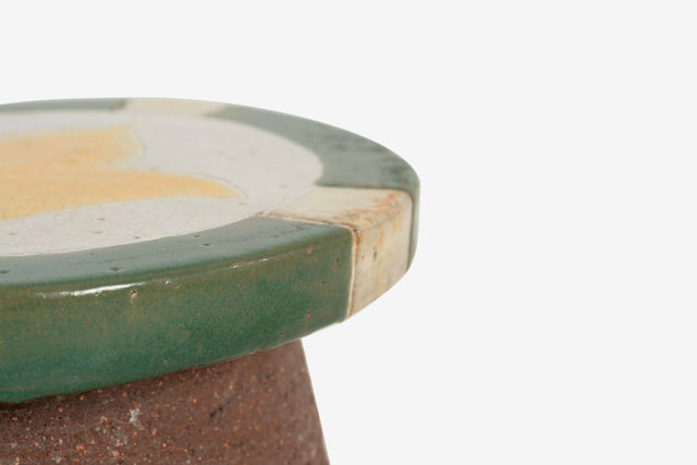 Pair of Ceramic Stools/ end Tables Stan Bitters, c. 1975