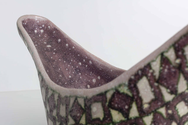 Guido Gambone Vessel Glazed Stoneware Italy, 1955