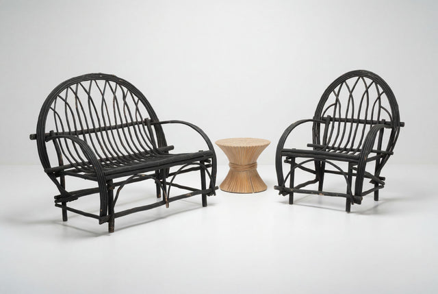 John McGuire “Sheaf of Wheat” End Table 1975c.