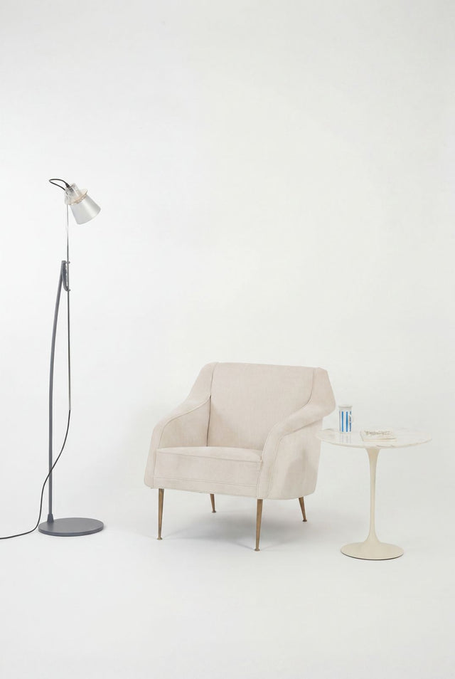 Enzo Mari for Artemide Alfiere adjustable floor lamp Italy, 1985