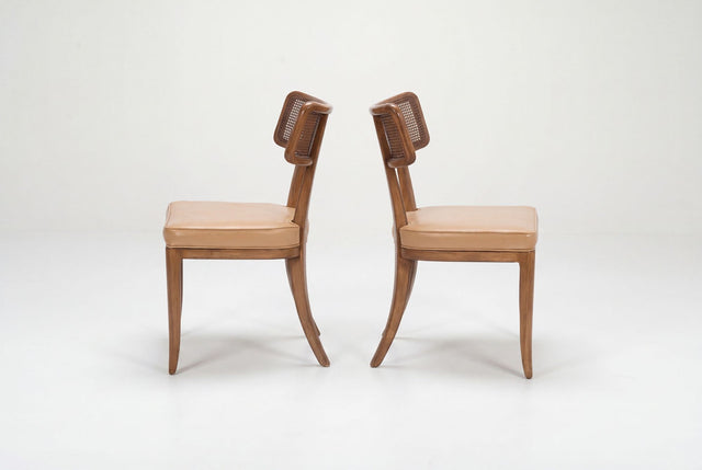 Set of Eight Edward Wormley for Dunbar Curved-Back Dining Chairs, 1948