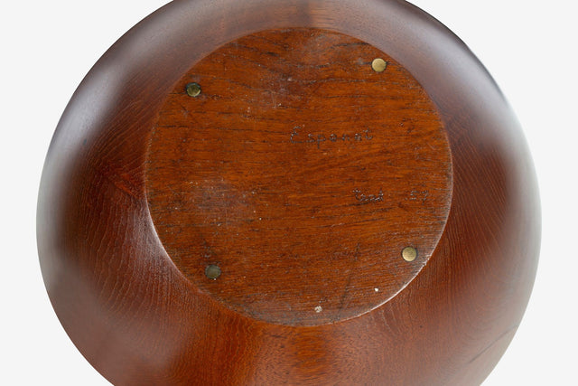 Arthur Espenet Carpenter Teak Bowl with Utensils, 1957