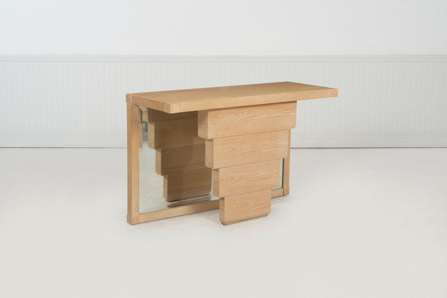 Jay Spectre Console for Century Furniture– Cerused Oakwood 1985c.