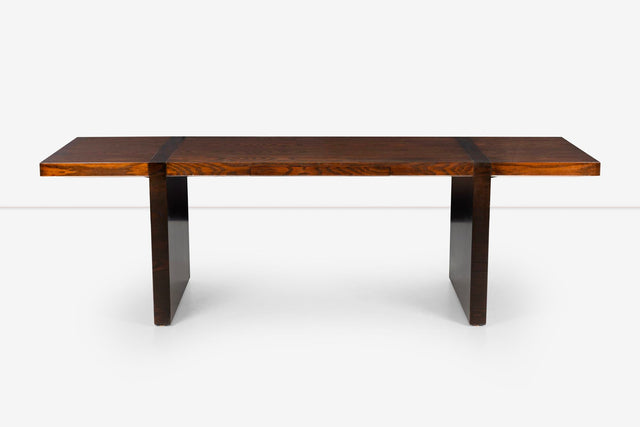 Roger Lee Sprunger for Dunbar Desk in Two-Toned Oakwood