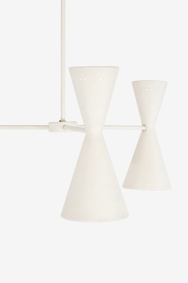Stilnovo Style Three Arm Chandelier