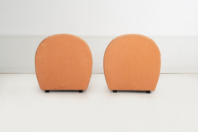 John Mascheroni for Swaim Originals, Pair of Club Chairs, Model 879C, 1989