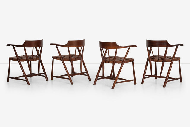 Set of Four Wharton Esherick Captains Chairs 1955