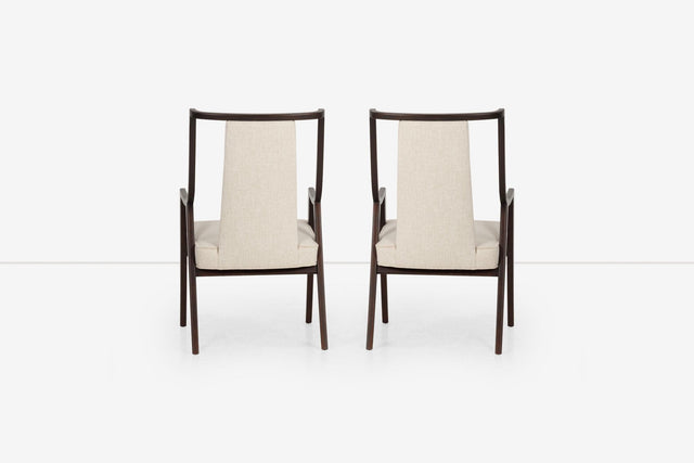 Pair of Harvey Probber Saber Leg Pull-Up Chairs 1960's