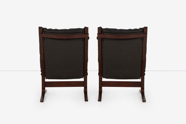 Pair of Siesta Chairs by Ingmar Relling for Westnofa Norway, 1960s