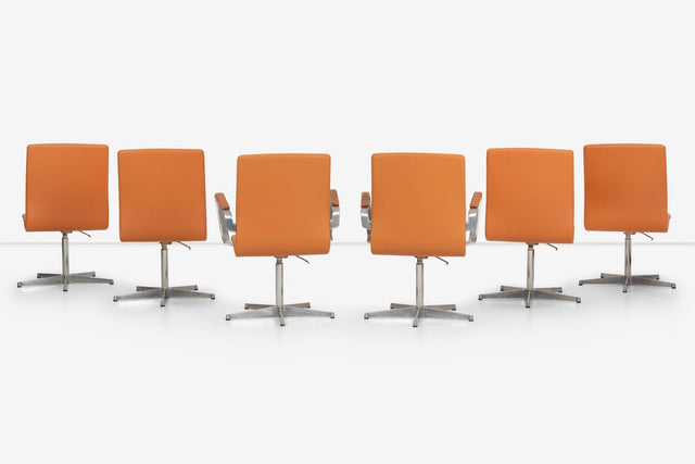 Walter Knoll Low-Back Oxford Dining Chairs Set of Six