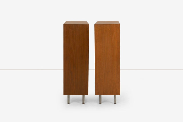 Pair of George Nelson Bookcases for Herman Miller in Walnut, 1950