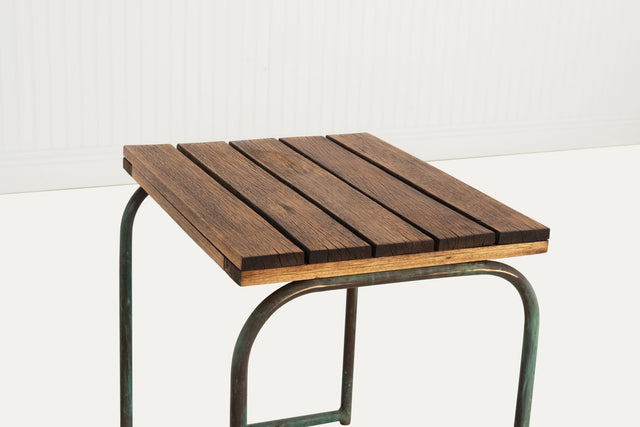 Early Walter Lamb Bronze Occasional Table, c. 1945