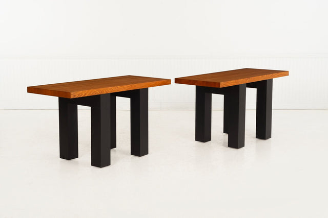 Pair of After Marcel Breuer Console Tables, Stillman Collection, c. 1970