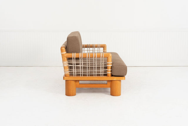 Karl Springer for Karl Springer, Ltd Dowelwood Sofa, c. 1980