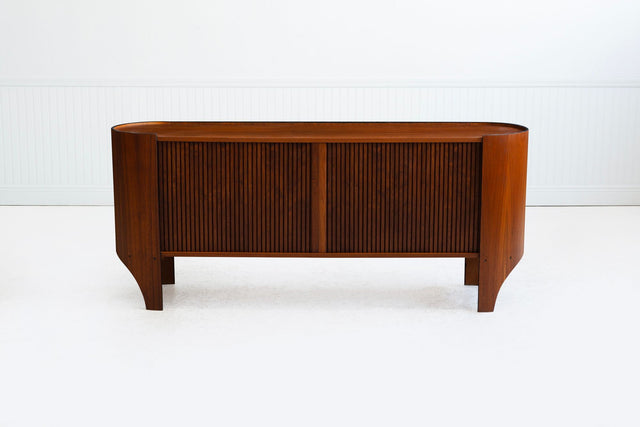 Henry P. Glass for Richbilt Manufacturing Company Cylindra Cabinet with Wall-Mounted Hutch, 1966