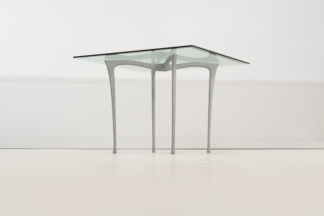 Dan Johnson-Style Aluminum & Glass Breakfast Set by Kessler Industries – Indoor/Outdoor, c. 2000