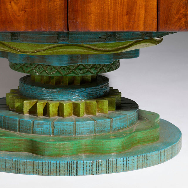 Phillip Lloyd Powell Rotating Walnut Case / Bar, 1965