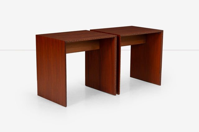 Pair of Frank Lloyd Wright End or Side Tables