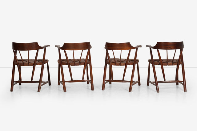 Set of Four Wharton Esherick Captains Chairs 1955