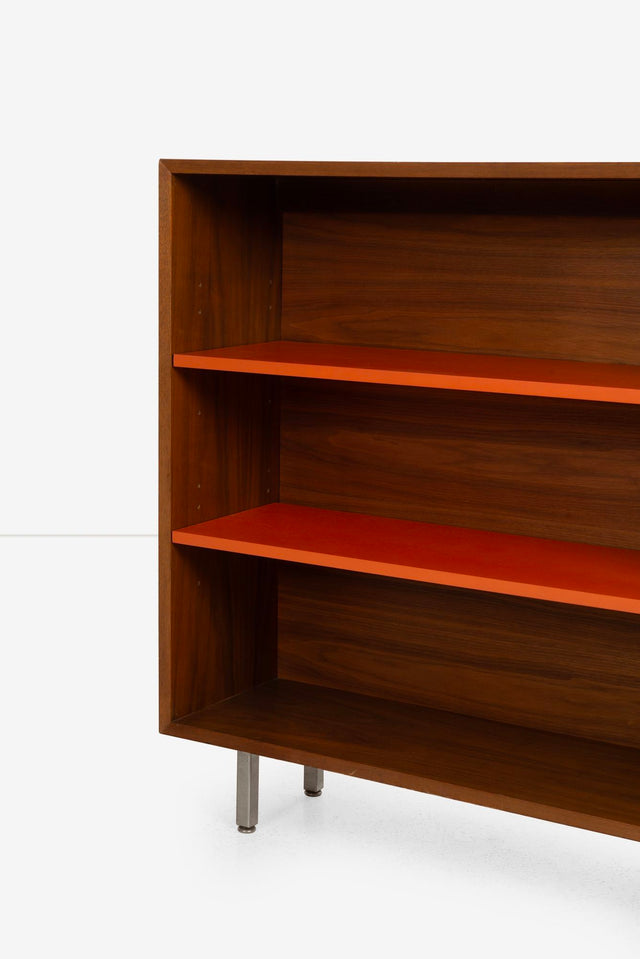 Pair of George Nelson Bookcases for Herman Miller in Walnut, 1950