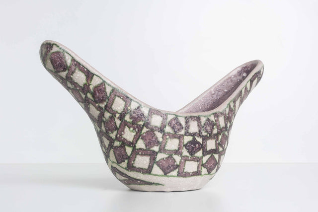 Guido Gambone Vessel Glazed Stoneware Italy, 1955
