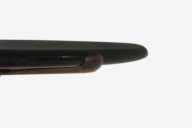 Set of Three Cedric Hartman Bronze & Black Granite Side Tables,1970s