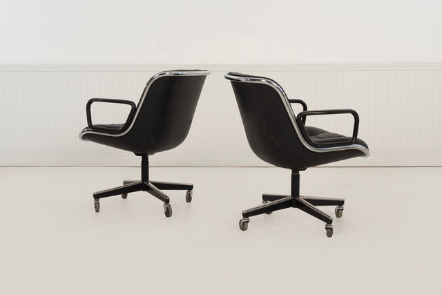 Charles Pollock for Knoll International Model 1258 Swivel Tilt Desk Chairs, 1965