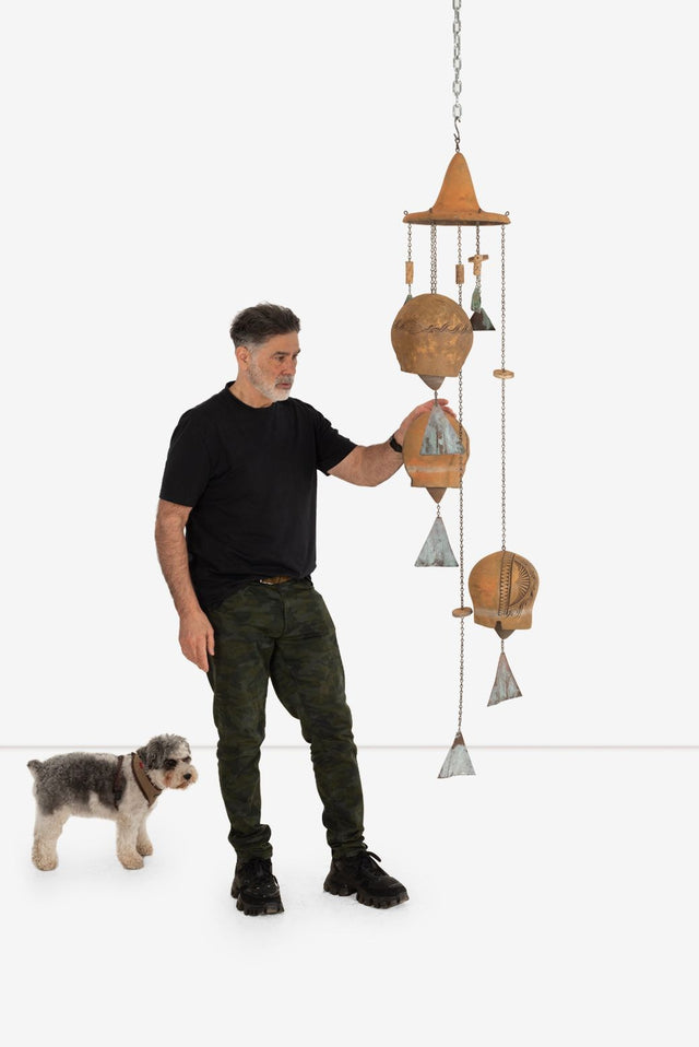 Vintage Paolo Soleri Ceramic Mobile Sounding Sculpture