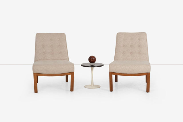 Edward Wormley for Dunbar Pair of Slipper Chairs 1950,s