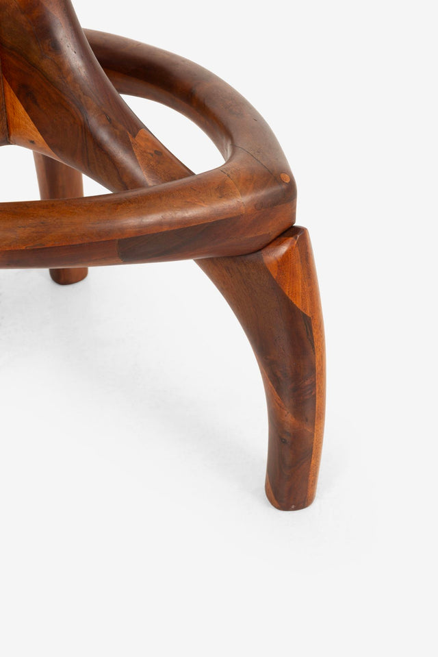 Arthur Espenet Carpenter Three Leg Counter Stool in Walnut, California Craft
