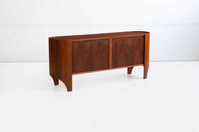 Henry P. Glass for Richbilt Manufacturing Company Cylindra Cabinet with Wall-Mounted Hutch, 1966