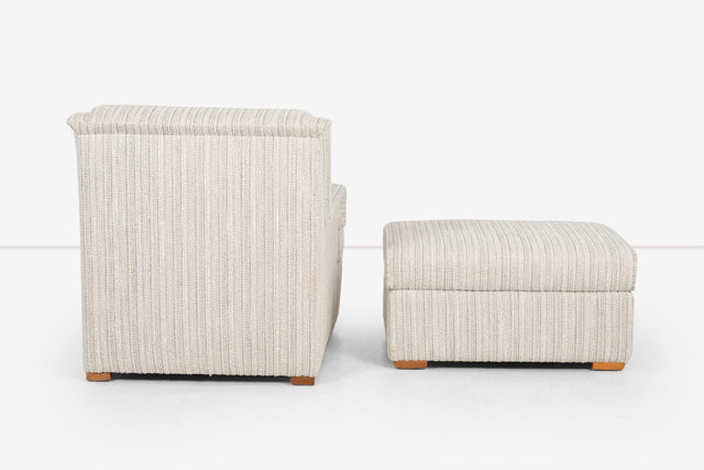 Paul Laszlo for Brown Saltman Lounge and Chair and Ottoman