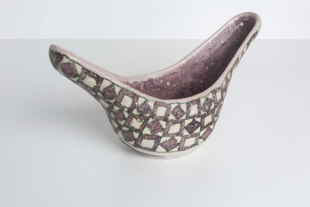 Guido Gambone Vessel Glazed Stoneware Italy, 1955