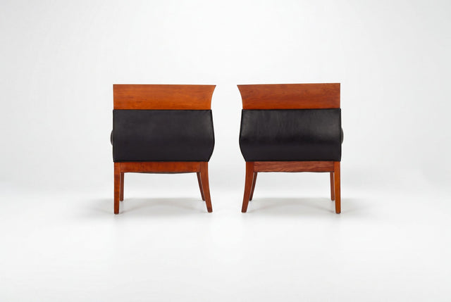 Pair of Orlando Diaz-Azcuy Chalice Chairs, c. 1985