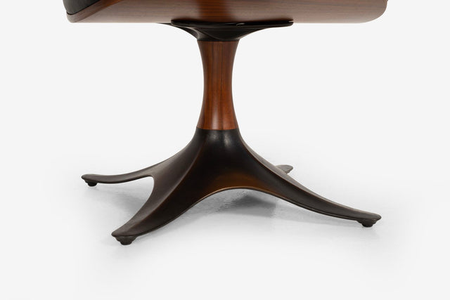 Thomas Moser "Kinesis" Swivel Chair and Swivel Ottoman
