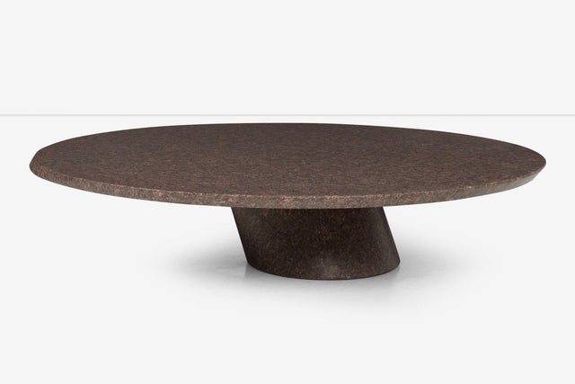 Lucia Mercer for Knoll Custom Sierra Brown Granite Cocktail Table