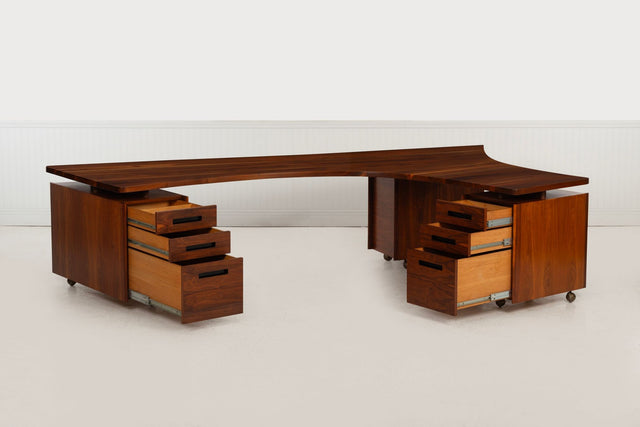 Vladimir Kagan Personal Custom Partner’s Desk, Kagan-Dreyfuss, New York 1950