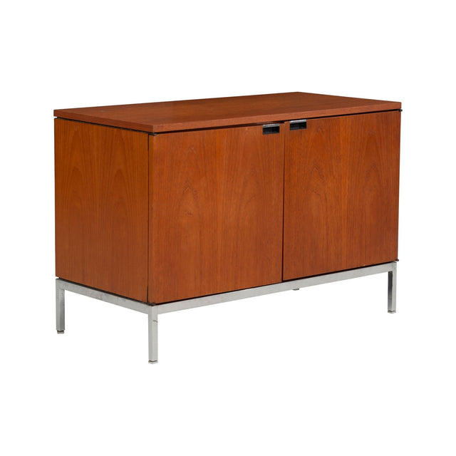 Florence Knoll Two-Door Cabinet in Teak-wood