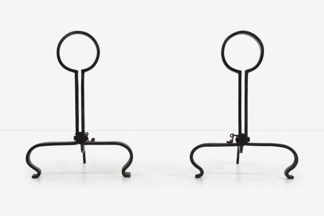 Jean Royere Style Andirons
