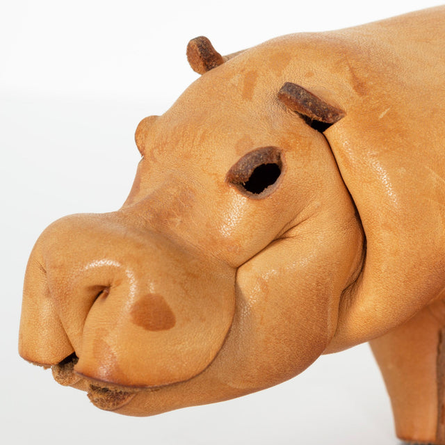 Leather Hippo by Deru, c. 1965
