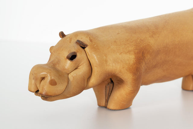 Leather Hippo by Deru, c. 1965