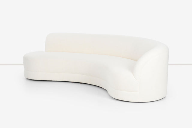 Milo Baughman Curved Sofa for Directional