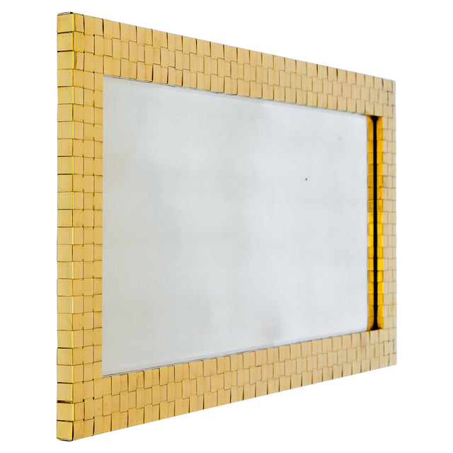 Chapman Brass Woven Front Mirror